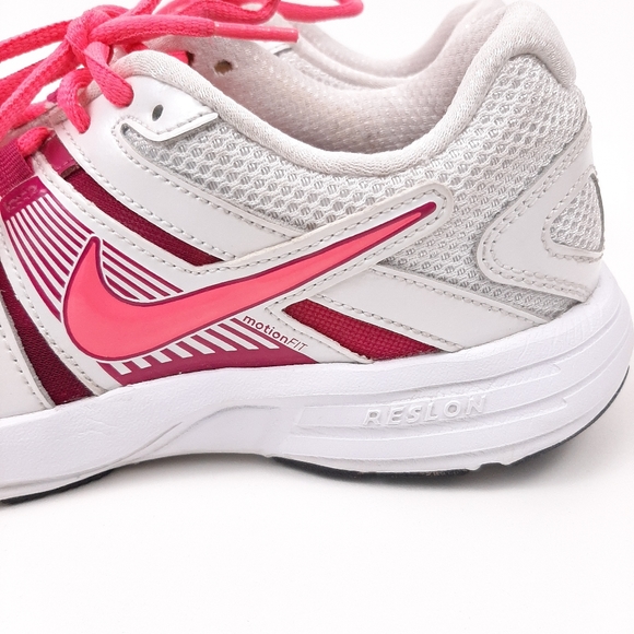 Nike Dart 10 Running Shoes White and Pink Size 8.5 Motion Fit Reslon - Picture 9 of 12